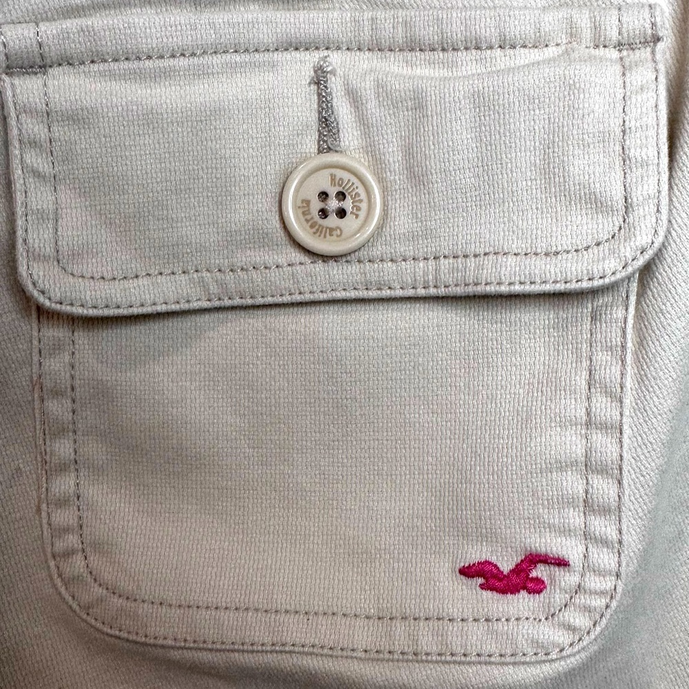 Vintage Y2k Hollister Low Rise Flare Cargo Khakis Gem